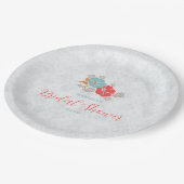 "Floral Elegance" Collection  Papieren Bordje (Gekanteld)