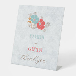 "Floral Elegance" Collection Reclamebord Met Voetstuk