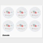 "Floral Elegance" Collection Ronde Sticker (Vel)