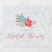 "Floral Elegance" Collection  Sparkling Wijnetiket (Enkel label)