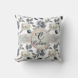 Floral Elegance: een verbluffend Waterverf patroon Kussen