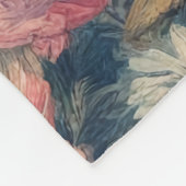 Floral Elegance Fleece Deken (Hoek)