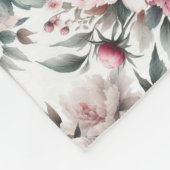 Floral Elegance Fleece Deken (Hoek)