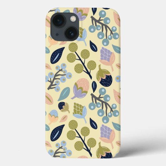 Floral Elegance iPhone Case (Achterkant)