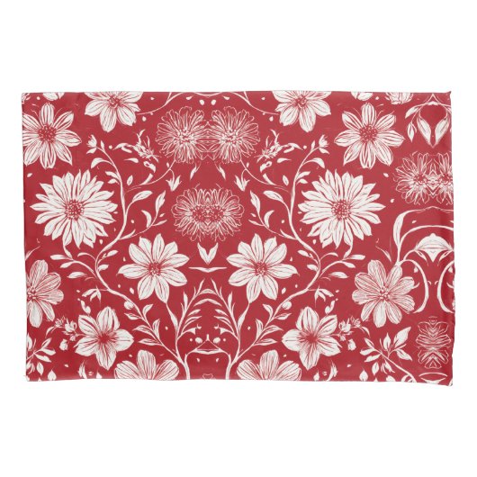 Floral Elegance Kussensloop (Voorkant-Links)