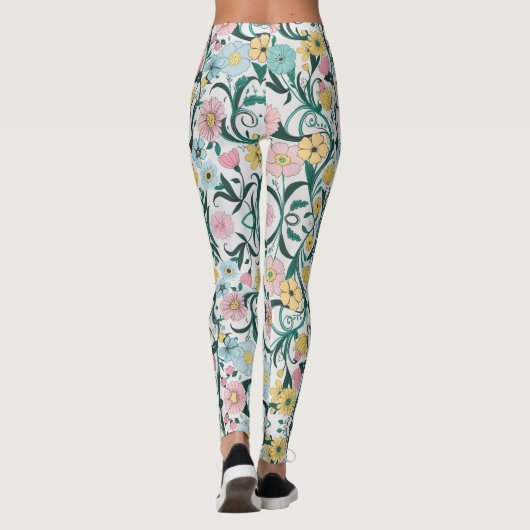 Floral Elegance Leggings (Achterkant)