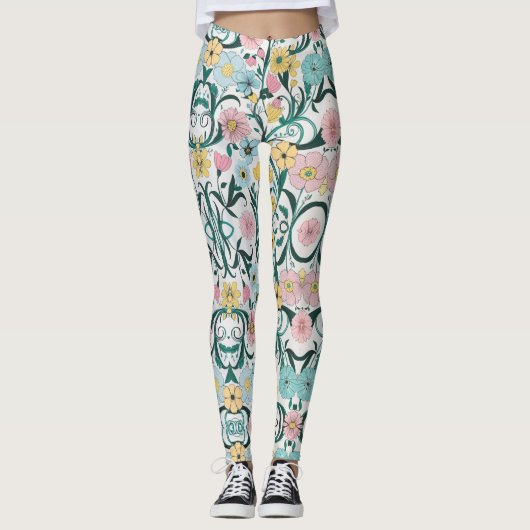 Floral Elegance Leggings (Voorkant)
