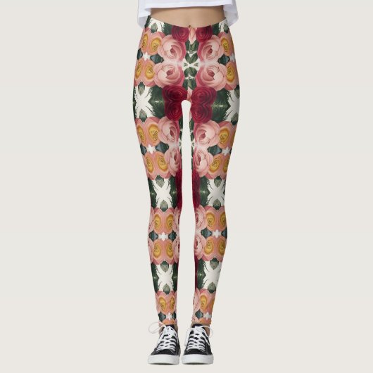 Floral Elegance Leggings 9 (Voorkant)
