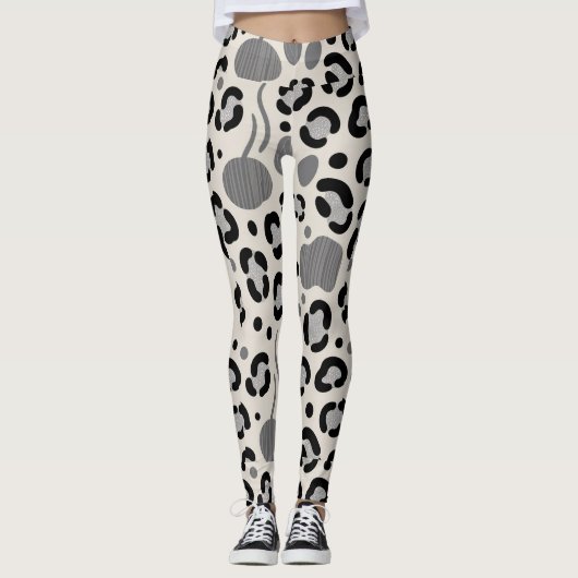 "Floral Elegance Leggings – Ai design (Voorkant)