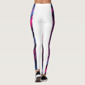 "Floral Elegance: Leggings van dames met Blooming  (Achterkant)
