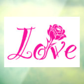 Floral Elegance: liefde geïllustreerd met Roos Raamsticker (Vel 3)