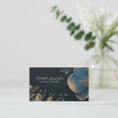 Floral Elegance Luxe Sieraden Designer Visitekaartje (Staand voorkant)