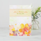 Floral Elegance MidSummer Wedding Kaart (Staand voorkant)