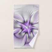 Floral Elegance Modern Abstract 3D Fractal Flower Bad Handdoek (Handdoek)