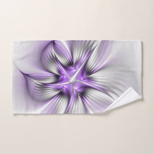 Floral Elegance Modern Abstract 3D Fractal Flower Bad Handdoek (Handdoek)