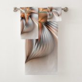 Floral Elegance Modern Abstract Fractal Art Bad Handdoek (Insitu)