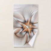 Floral Elegance Modern Abstract Fractal Art Bad Handdoek (Handdoek)