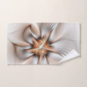 Floral Elegance Modern Abstract Fractal Art Bad Handdoek (Handdoek)
