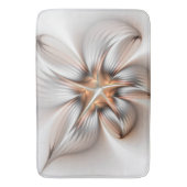 Floral Elegance Modern Abstract Fractal Art Badmat (Voorkant Verticaal)