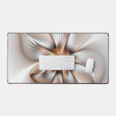 Floral Elegance Modern Abstract Fractal Art Bureaumat (Keyboard & Muis)