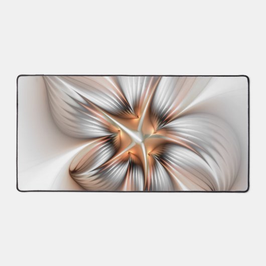 Floral Elegance Modern Abstract Fractal Art Bureaumat (Voorkant)