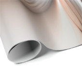 Floral Elegance Modern Abstract Fractal Art Cadeaupapier (Rol Hoek)