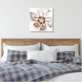 Floral Elegance Modern Abstract Fractal Art Canvas Afdruk (Insitu (Slaapkamer))