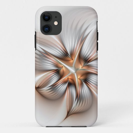 Floral Elegance Modern Abstract Fractal Art Case-Mate iPhone Case (Achterkant)