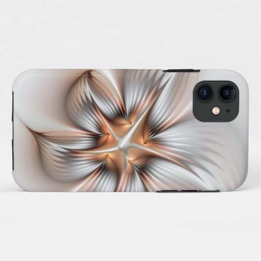 Floral Elegance Modern Abstract Fractal Art Case-Mate iPhone Case (Achterkant (horizontaal))