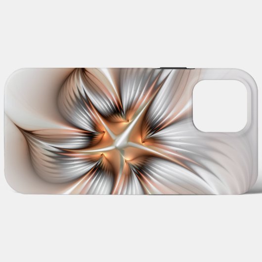 Floral Elegance Modern Abstract Fractal Art Case-Mate iPhone Case (Achterkant (horizontaal))