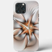 Floral Elegance Modern Abstract Fractal Art Case-Mate iPhone Case (Achterkant)