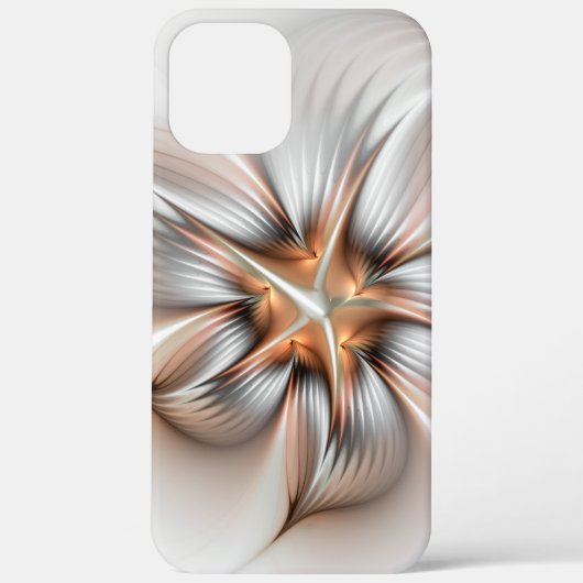 Floral Elegance Modern Abstract Fractal Art Case-Mate iPhone Case (Achterkant)