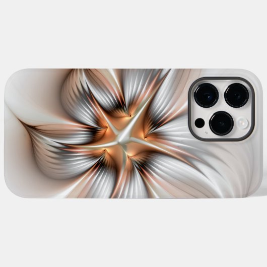 Floral Elegance Modern Abstract Fractal Art Case-Mate iPhone Case (Achterkant (horizontaal))