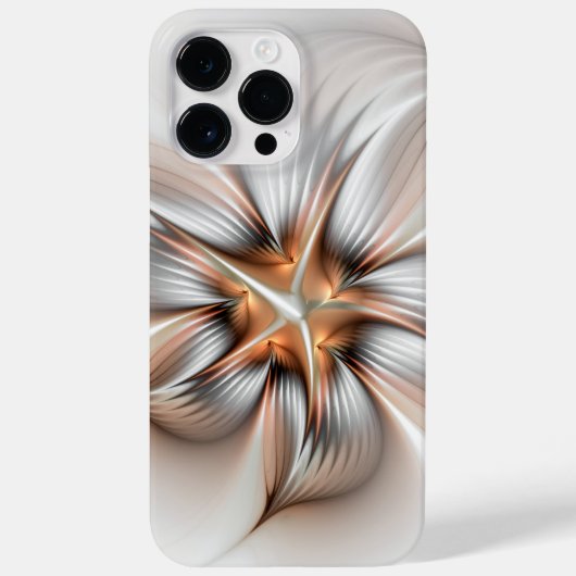 Floral Elegance Modern Abstract Fractal Art Case-Mate iPhone Case (Achterkant)