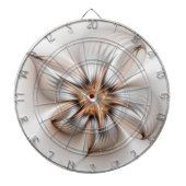 Floral Elegance Modern Abstract Fractal Art Dartbord (Voorkant)