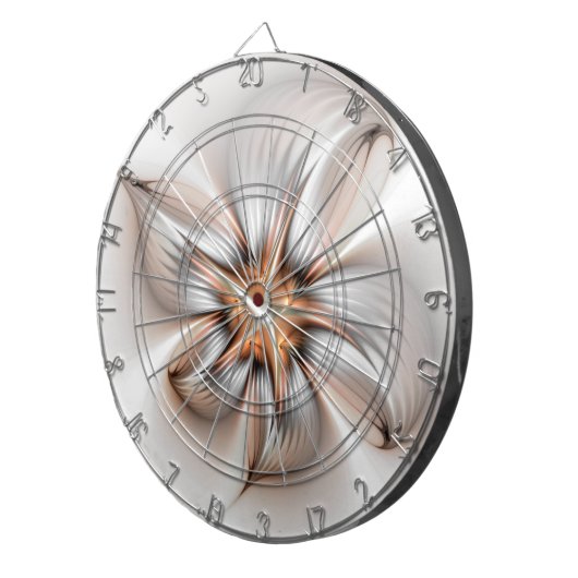Floral Elegance Modern Abstract Fractal Art Dartbord (Voorkant Rechts)