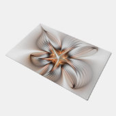 Floral Elegance Modern Abstract Fractal Art Deurmat (Schuin)