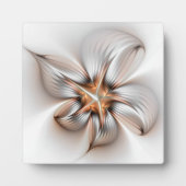 Floral Elegance Modern Abstract Fractal Art Fotoplaat (Voorkant)