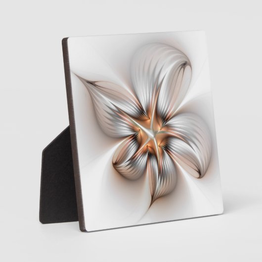 Floral Elegance Modern Abstract Fractal Art Fotoplaat (Voorkant)