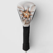 Floral Elegance Modern Abstract Fractal Art Golfheadcover (Voorkant)