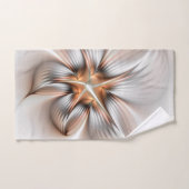 Floral Elegance Modern Abstract Fractal Art Handdoek (Handdoek)