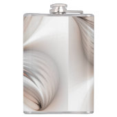 Floral Elegance Modern Abstract Fractal Art Heupfles (Achterkant)