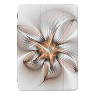 Floral Elegance Modern Abstract Fractal Art iPad Pro Cover