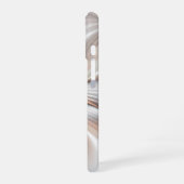 Floral Elegance Modern Abstract Fractal Art iPhone 16 Hoesje (Linkerkant)