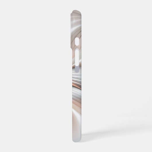 Floral Elegance Modern Abstract Fractal Art iPhone 16 Hoesje (Linkerkant)