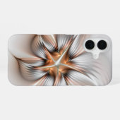 Floral Elegance Modern Abstract Fractal Art iPhone 16 Hoesje (Achterkant horizontaal)