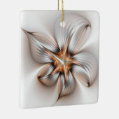 Floral Elegance Modern Abstract Fractal Art Keramisch Ornament (Rechts)