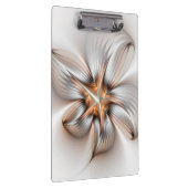 Floral Elegance Modern Abstract Fractal Art Klembord (Rechts)