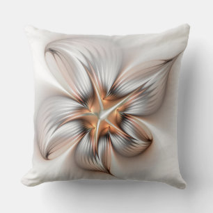 Floral Elegance Modern Abstract Fractal Art Kussen