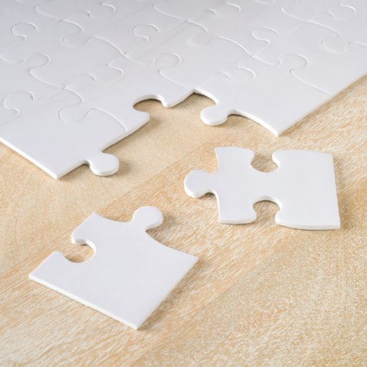 Floral Elegance Modern Abstract Fractal Art Legpuzzel (Zijkant)